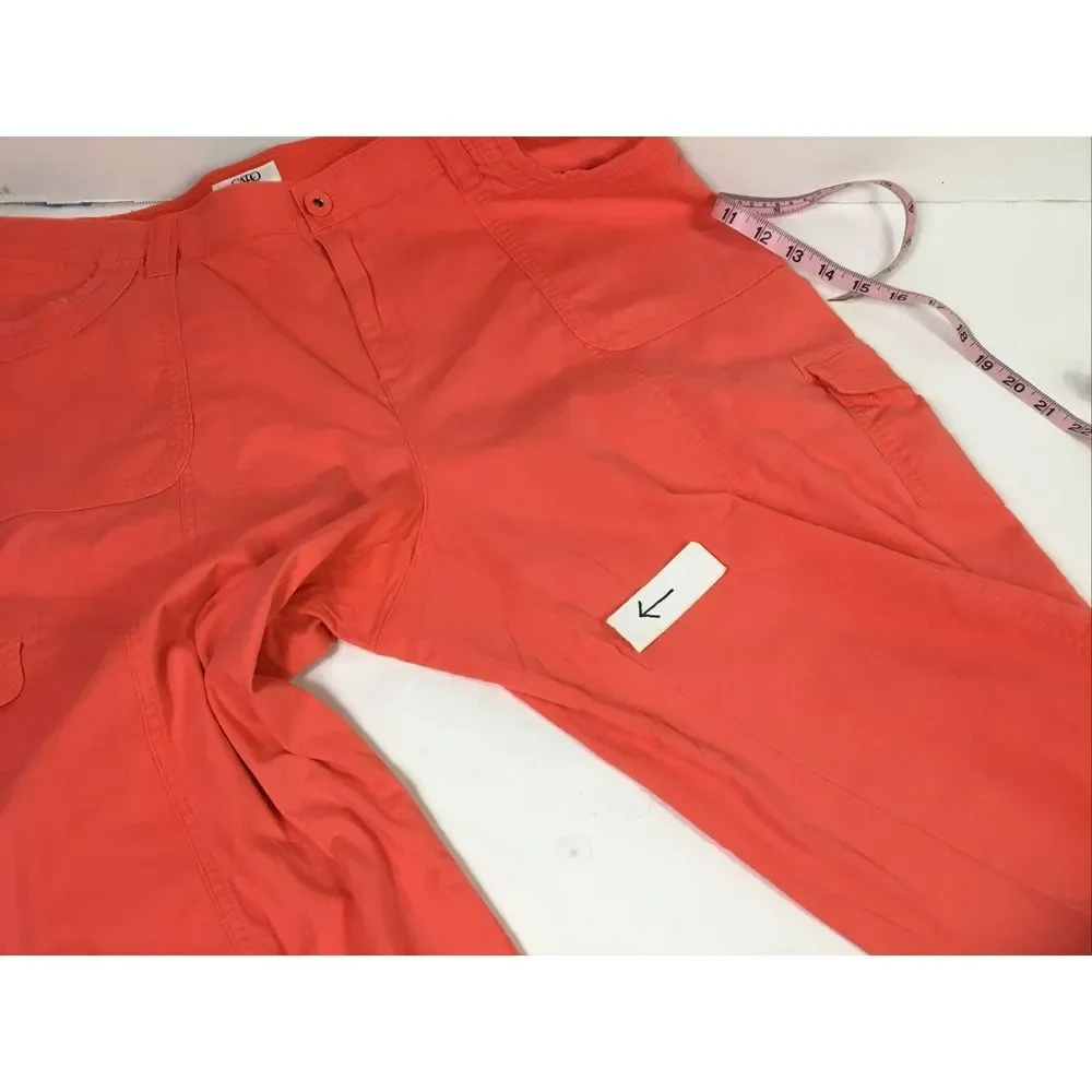 Cato Capri Womens Size 18W stretch Denim Salmon color
